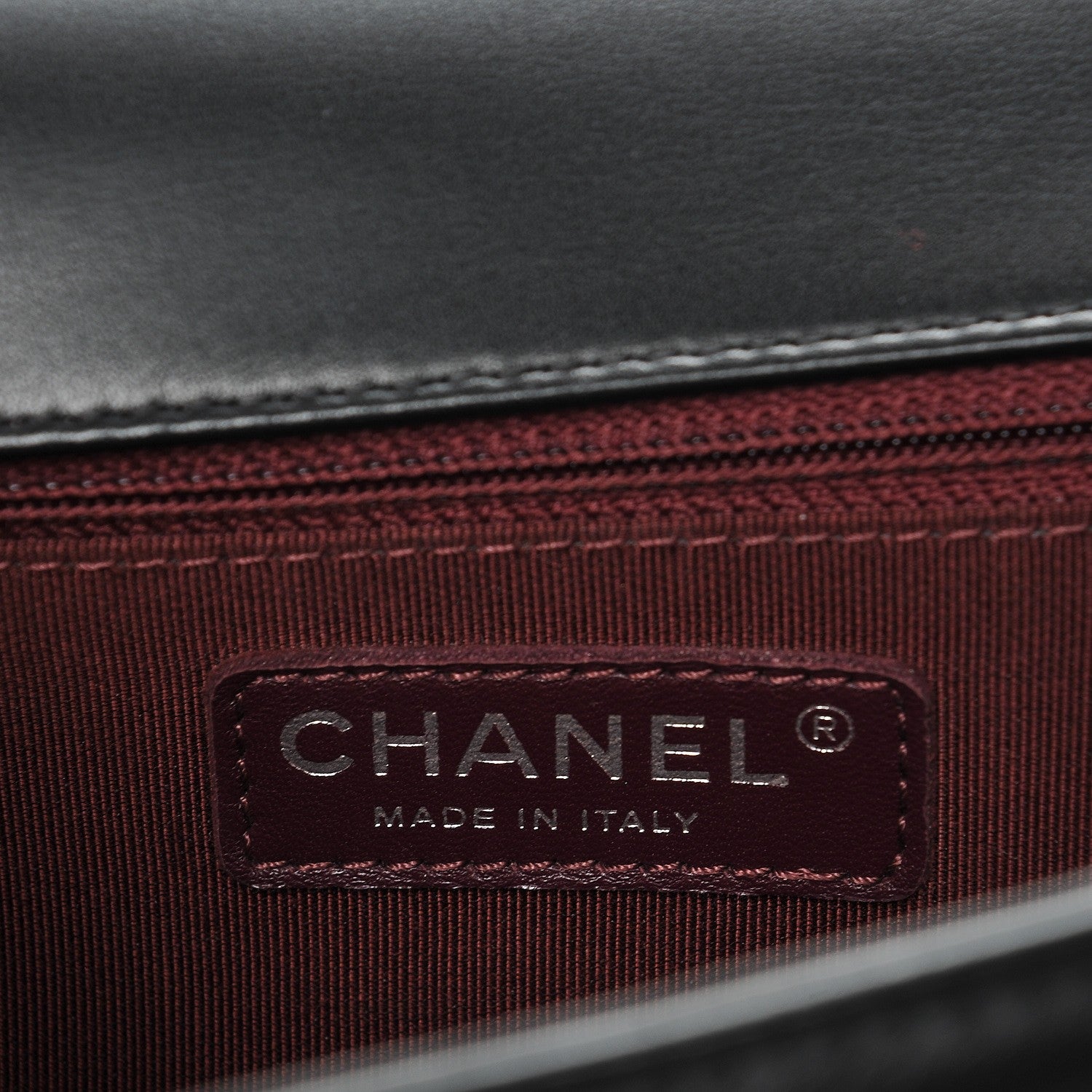Chanel Calfskin Chevron Quilted New Medium Boy Flap Black 6 of 7