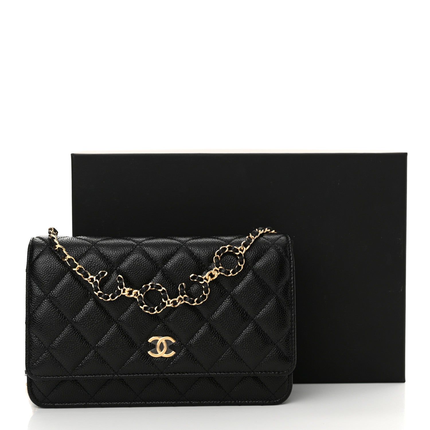 Chanel Caviar Quilted Miss Coco Wallet On Chain WOC Black 13 of 13