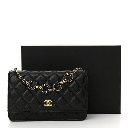 Chanel Caviar Quilted Miss Coco Wallet On Chain WOC Black 13 of 13