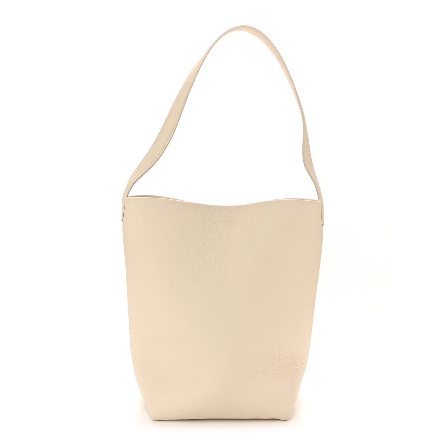 Grained Calfskin Medium N/S Park Tote Ivory