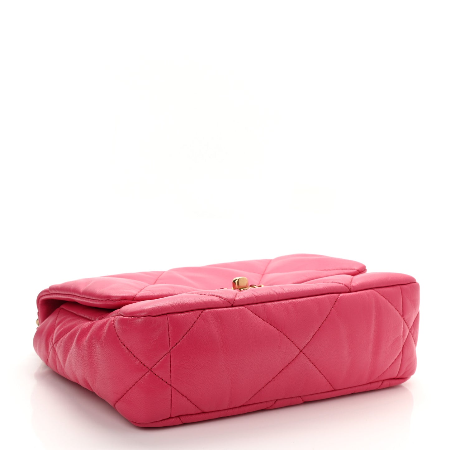Lambskin Quilted Medium Chanel 19 Flap Dark Pink
