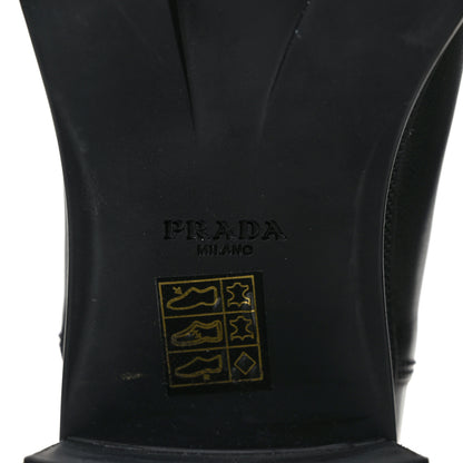 Prada Vitello Montana Lug Sole Chelsea 55mm Boots 39 Black 7 of 8