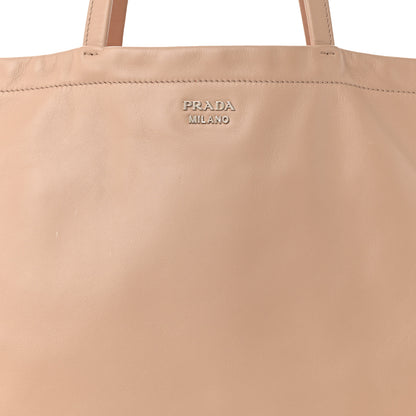 Prada Soft Calfskin Shopping Tote Cammeo Lacca 8 of 14