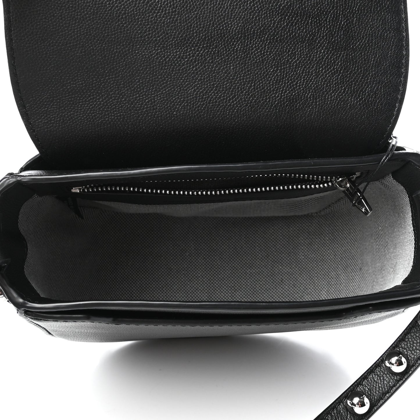 Calfskin Mini Lia Black Rhodium Hardware