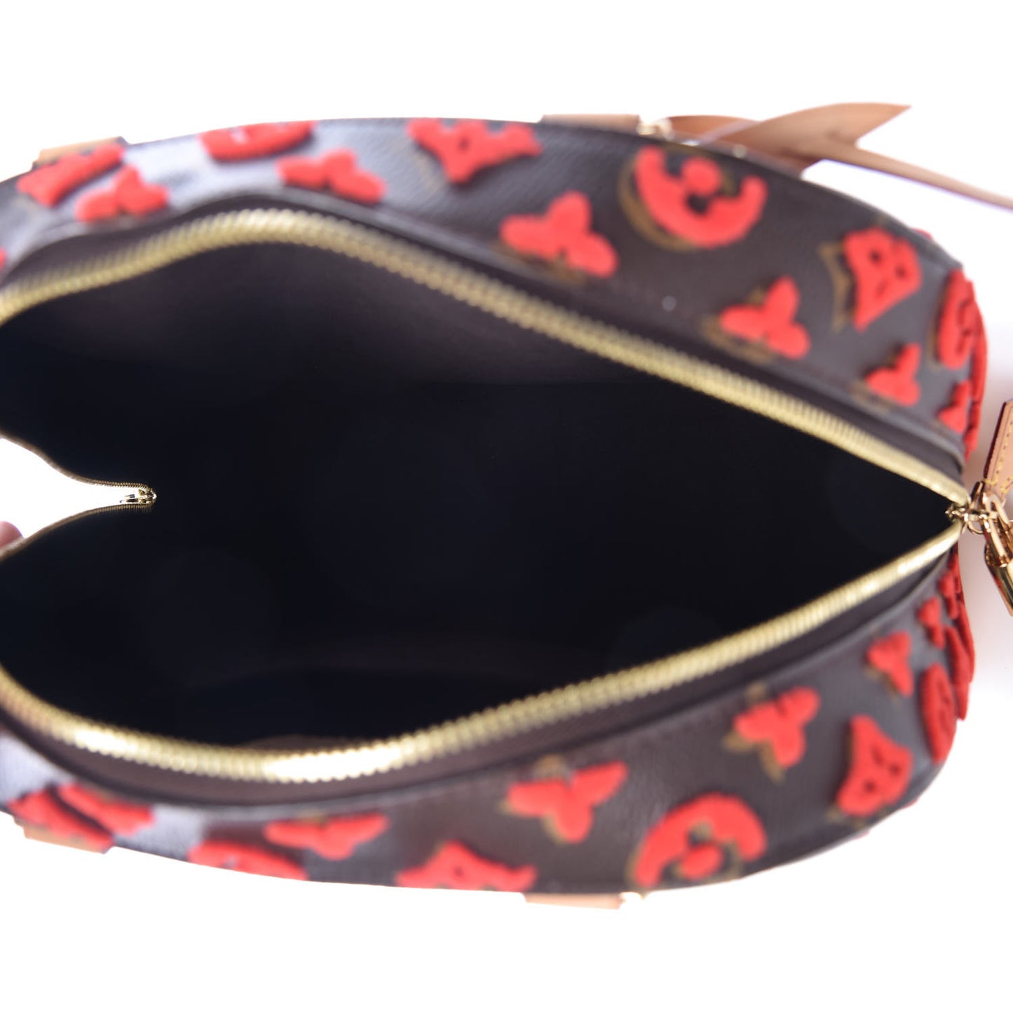 Monogram Tuffetage Deauville Cube Red