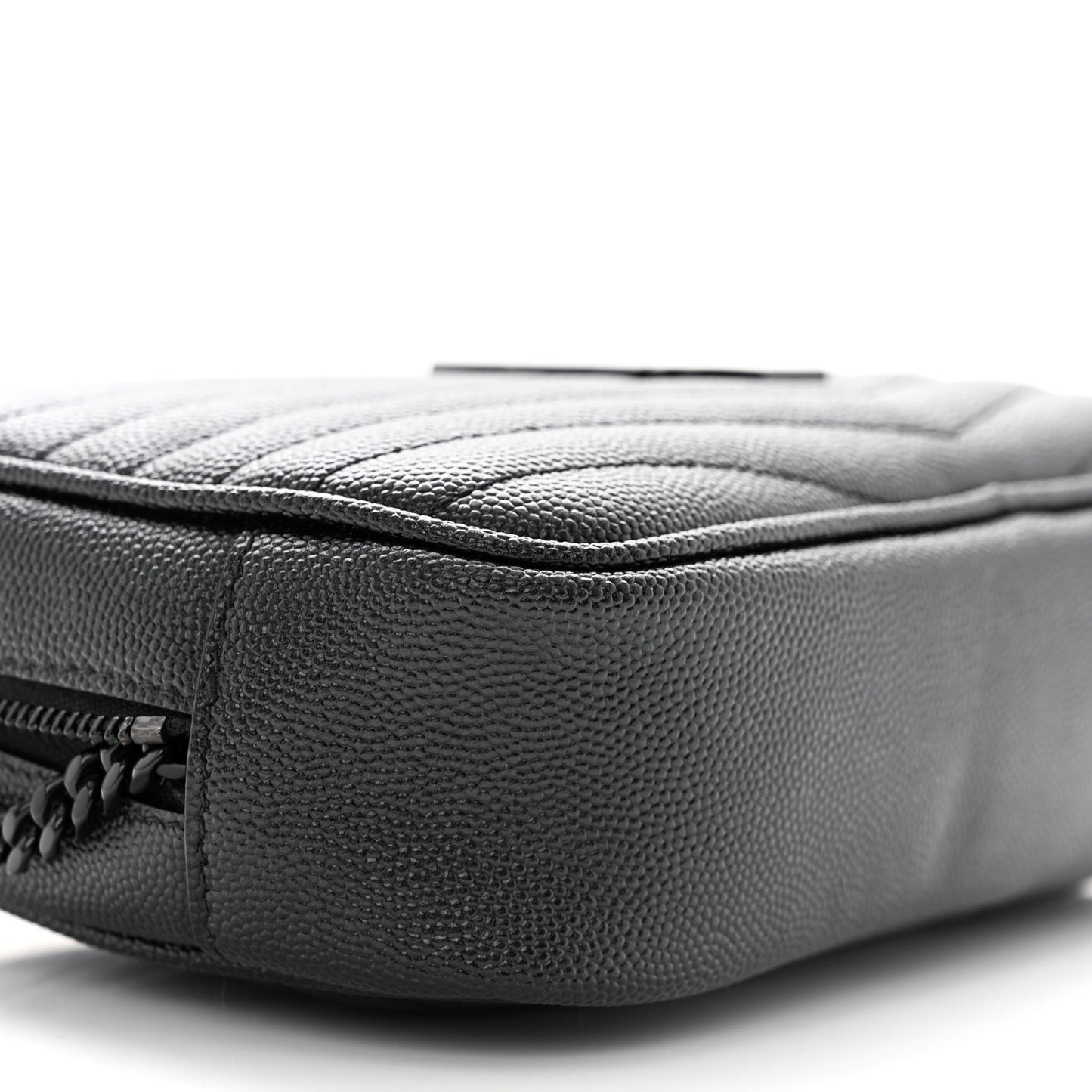 Grain De Poudre Matelasse Monochrome Monogram Mini Lou Camera Bag Black