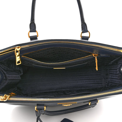 Prada Saffiano Medium Galleria Double Zip Tote Baltico 5 of 13