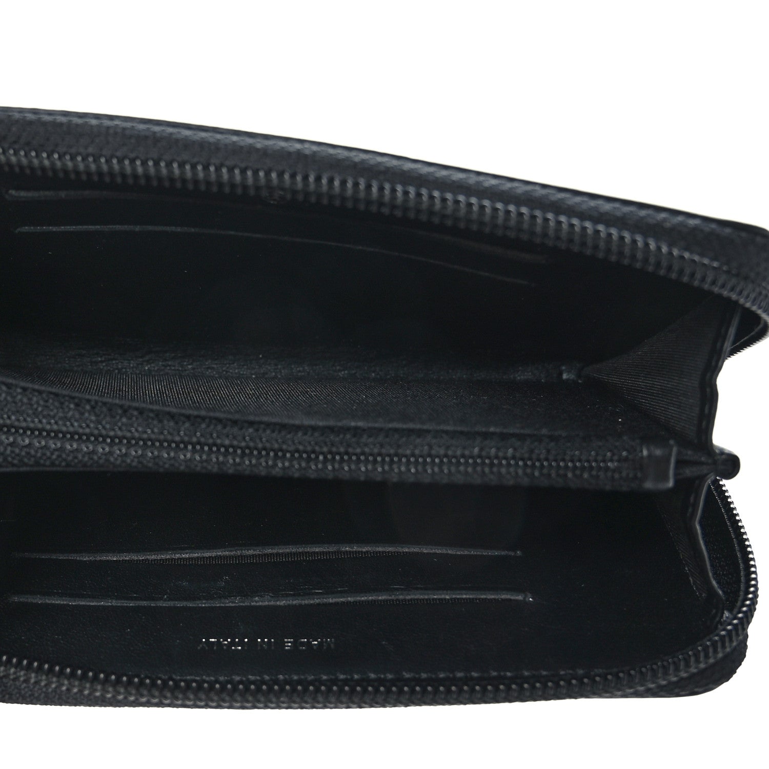 Chanel Lambskin Quilted Small Boy Zip Around Wallet Black 5 of 8