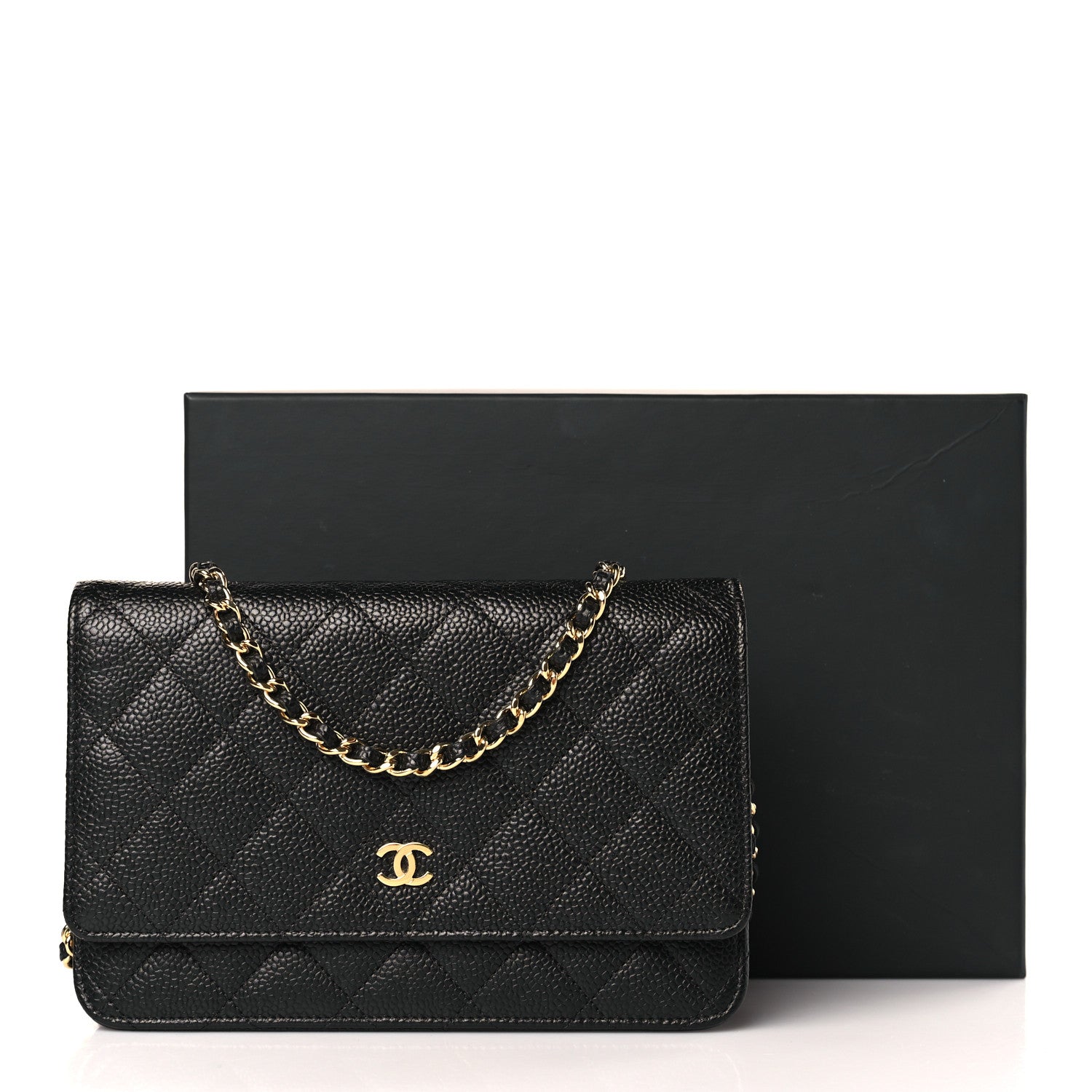 Chanel Caviar Quilted Wallet on Chain WOC Black 11 of 11