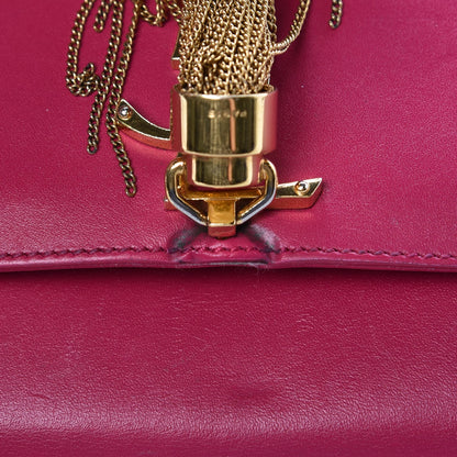 Saint Laurent Smooth Calfskin Medium Classic Monogram Kate Tassel Satchel Fuchsia 7 of 19
