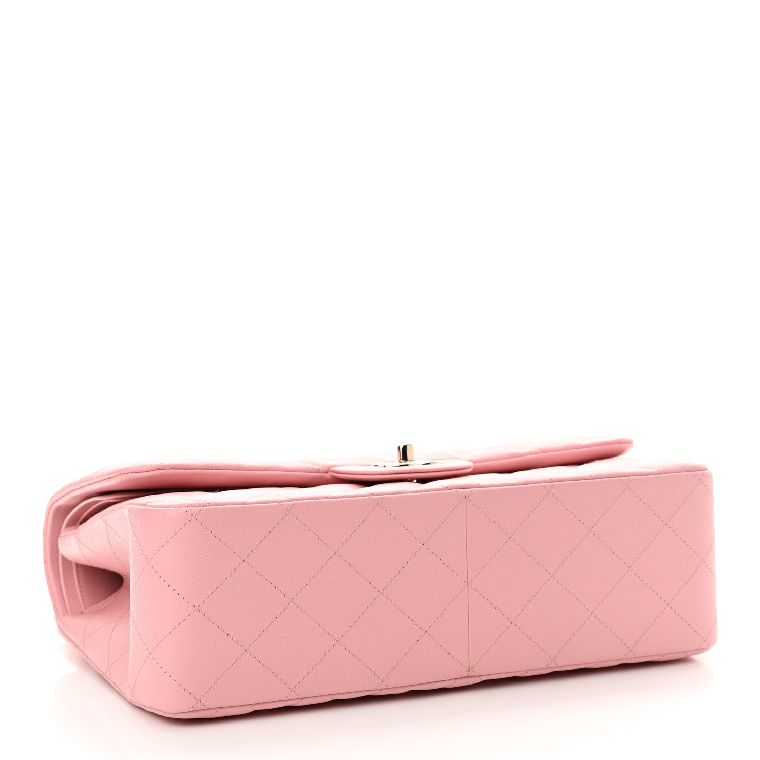 Chanel Caviar Quilted Jumbo Double Flap Pink 4 of 11