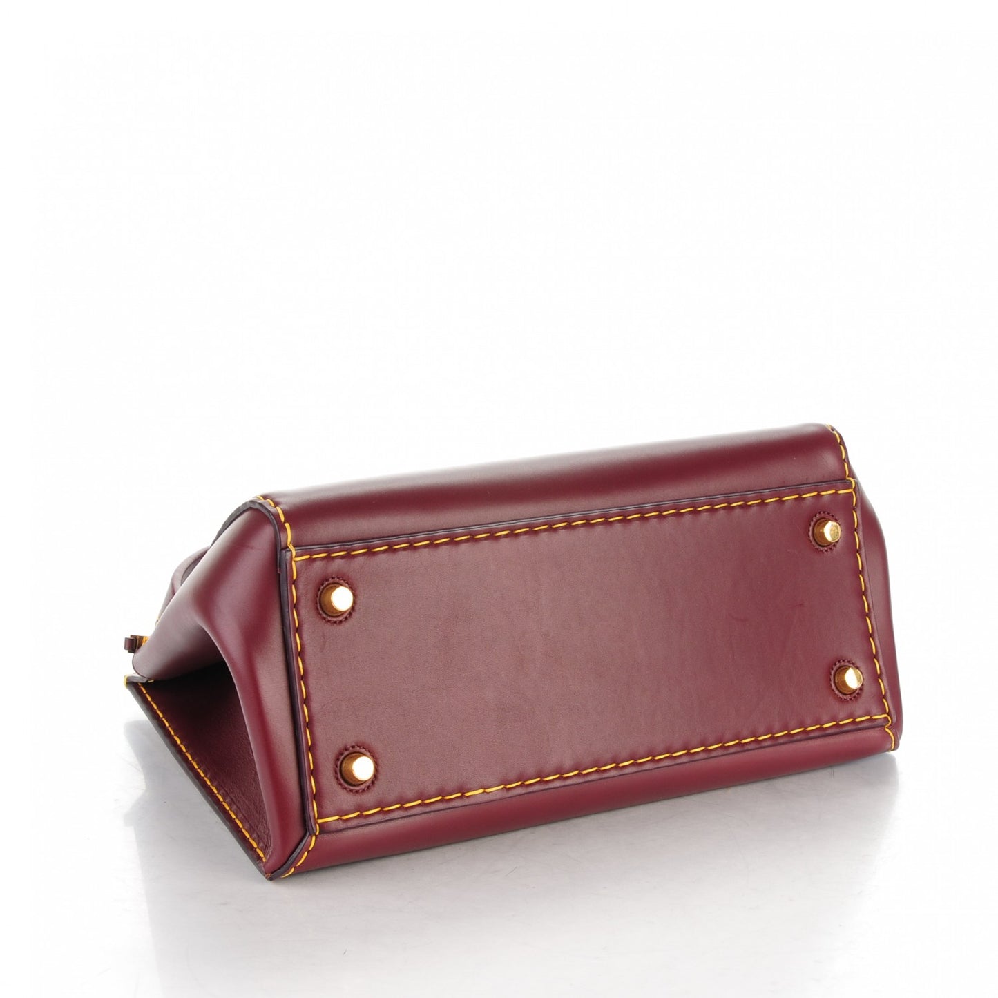 Smooth Calfskin Small Edge Shoulder Bag Burgundy