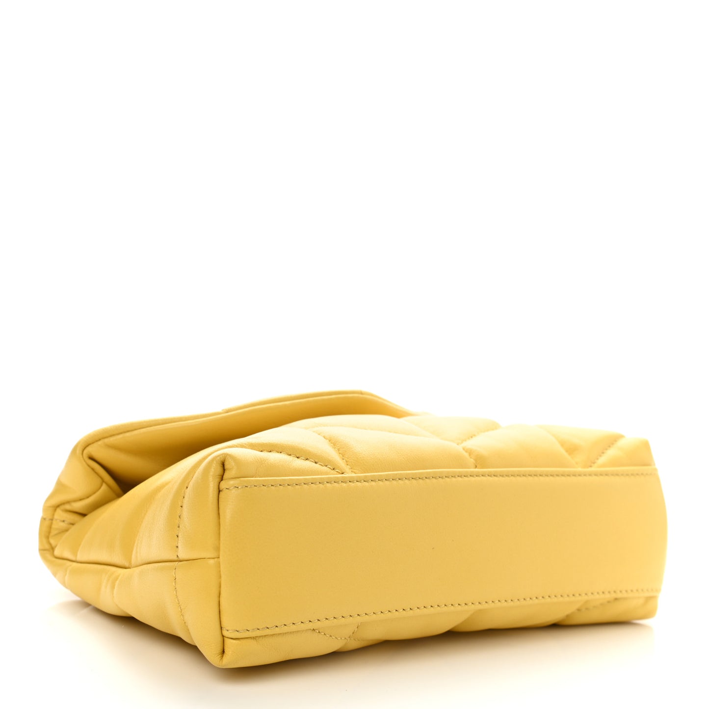 Lambskin Monogram Loulou Puffer Pouch Clutch Yellow