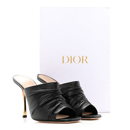 Christian Dior Lambskin D-Fame Mule Sandals 38 Black 14 of 14