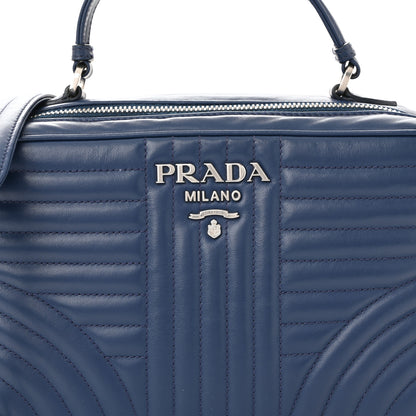 Prada Soft Calfskin Impunture Diagramme Camera Bag Bluette 8 of 11