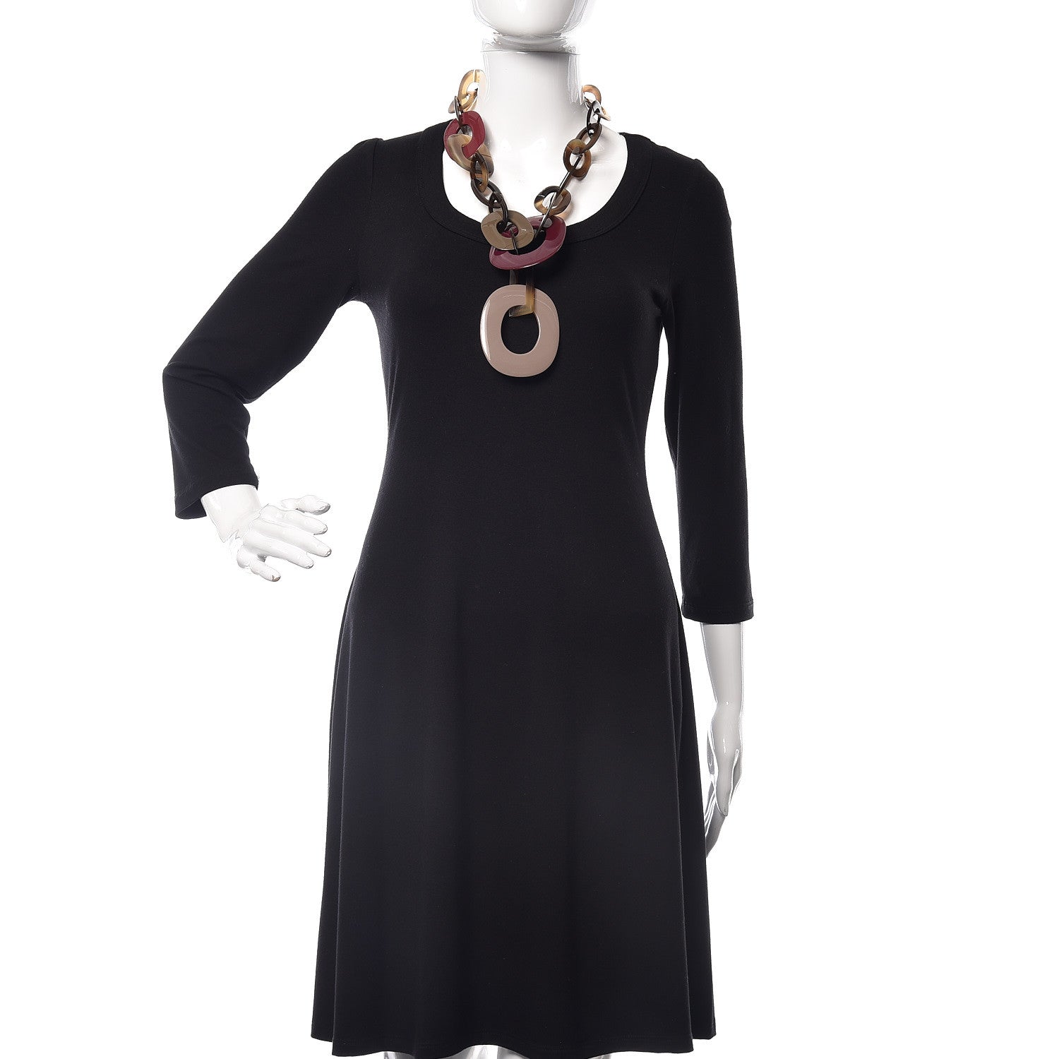Hermes Lacquered Wood Buffalo Horn Duncan Necklace 2 of 6