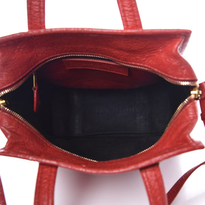 Balenciaga Agneau XS Bazar Shopper Tote Rouge Groseille 5 of 13
