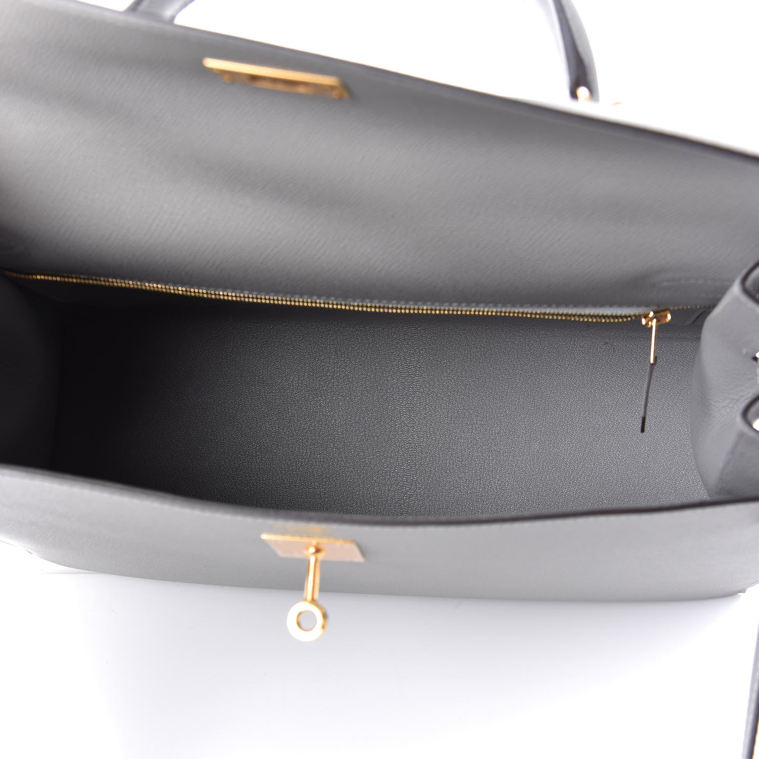 Hermes Epsom Kelly Sellier 35 Gris Mouette 5 of 9