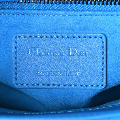 Christian Dior Lambskin Cannage Small Lady Dior Bright Blue 6 of 11