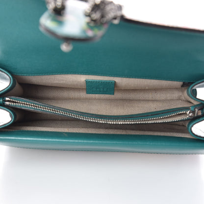 Gucci Calfskin Blooms Print Small Dionysus Shoulder Bag Bright Emerald Multicolor 5 of 13