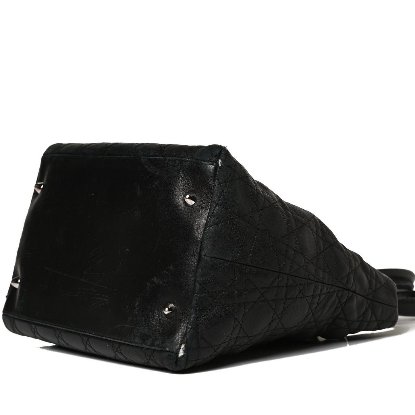 Lambskin Cannage Medium Soft Lady Dior Black