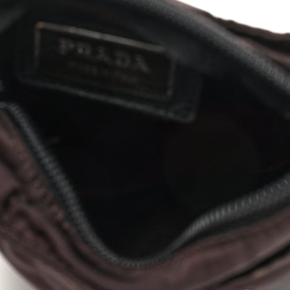 Prada Tessuto Nylon Small Flat Messenger Bag Brown 5 of 9