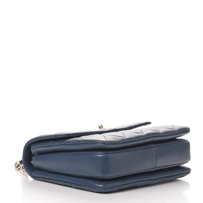 Chanel Lambskin Quilted Small Trendy CC Flap Dual Handle Bag Blue 4 of 11