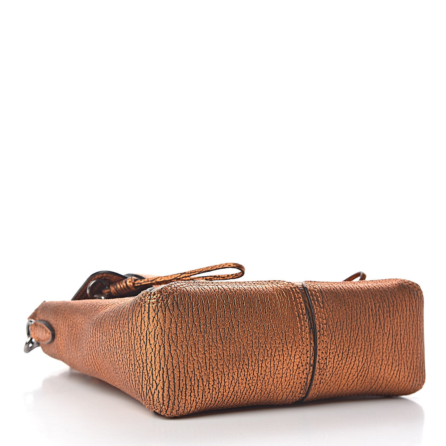 3.1 Metallic Textured Calfskin Mini Pashli Satchel Copper