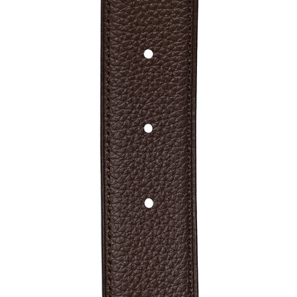 Hermes Togo Swift 32mm H d'Ancre Belt 95 38 Chocolate Black 5 of 5
