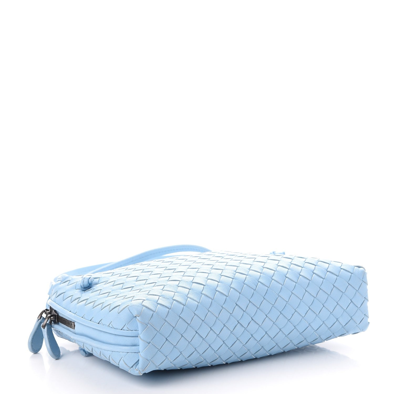 Bottega Veneta Nappa Intrecciato Crossbody Pillow Light Blue 4 of 8