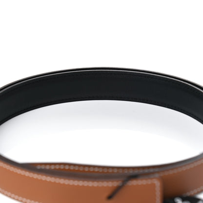 Hermes Epsom Swift 24mm H Belt 95 Gold Black 7 of 7