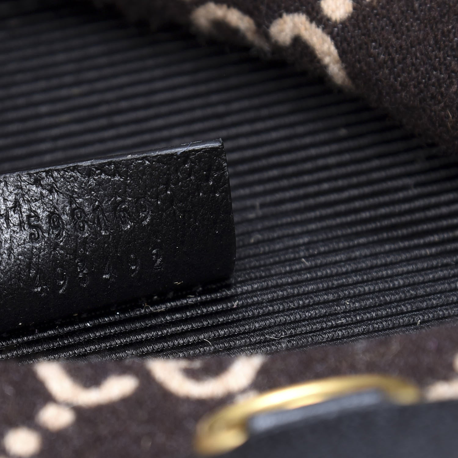 Gucci Covered Wool GG Monogram Large Tote Bag Beige Ebony 8 of 11