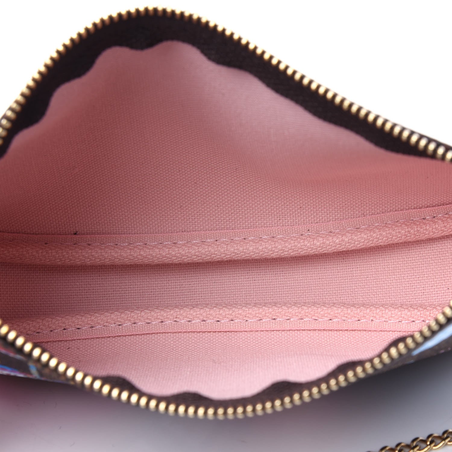 Louis Vuitton Damier Ebene 2020 Christmas Animation Big Wheel Mini Pochette Accessories Rose Ballerine 3 of 3