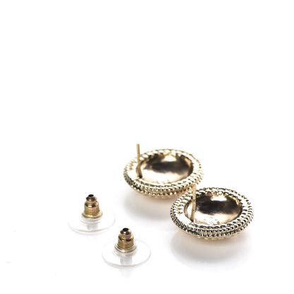 Chanel Medallion CC Earrings Gold 3 of 6
