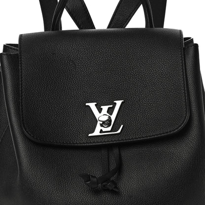 Louis Vuitton Calfskin Lockme Backpack Black 7 of 10