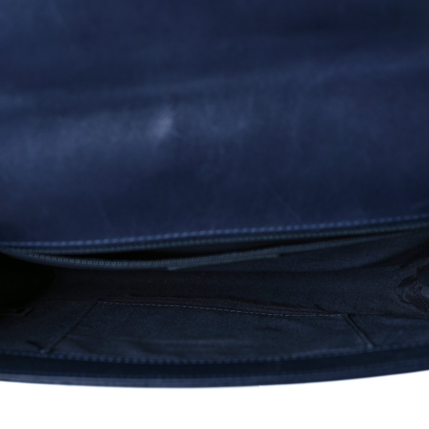 Lambskin Quilted New Medium Boy Flap Dark Navy Blue