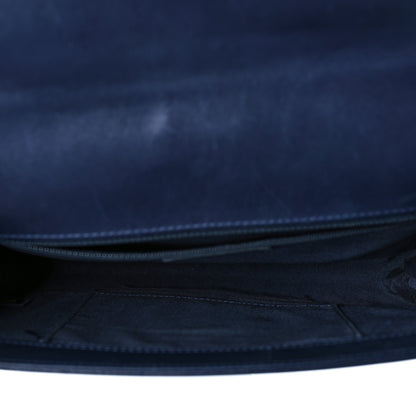 Chanel Lambskin Quilted New Medium Boy Flap Dark Navy Blue 5 of 16