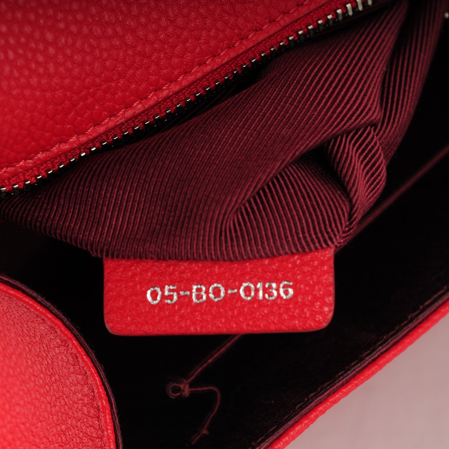 Christian Dior Grained Calfskin Medium Diorama Flap Bag Red 8 of 8