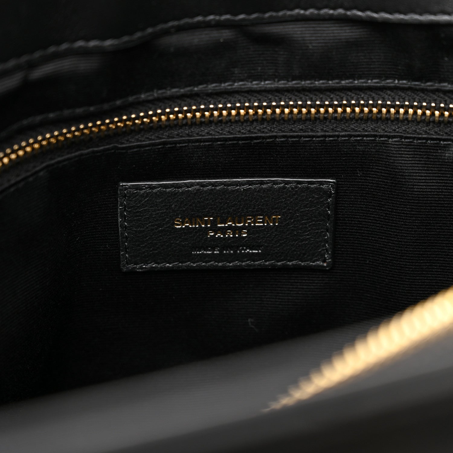 Saint Laurent Calfskin Y Quilted Monogram Large Loulou Chain Satchel Black 6 of 12