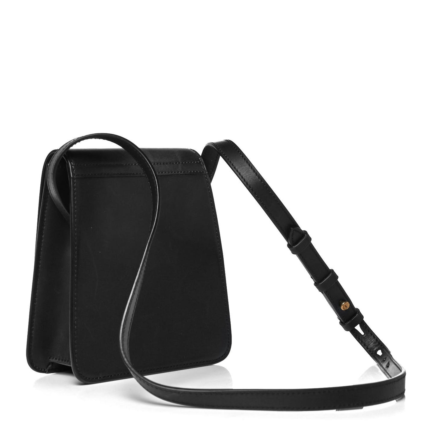 Smooth Calfskin North South Kaia Satchel Black