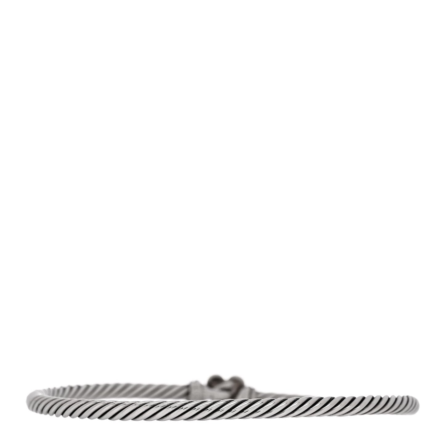 Sterling Silver Diamond Cable Collectibles Heart Bracelet