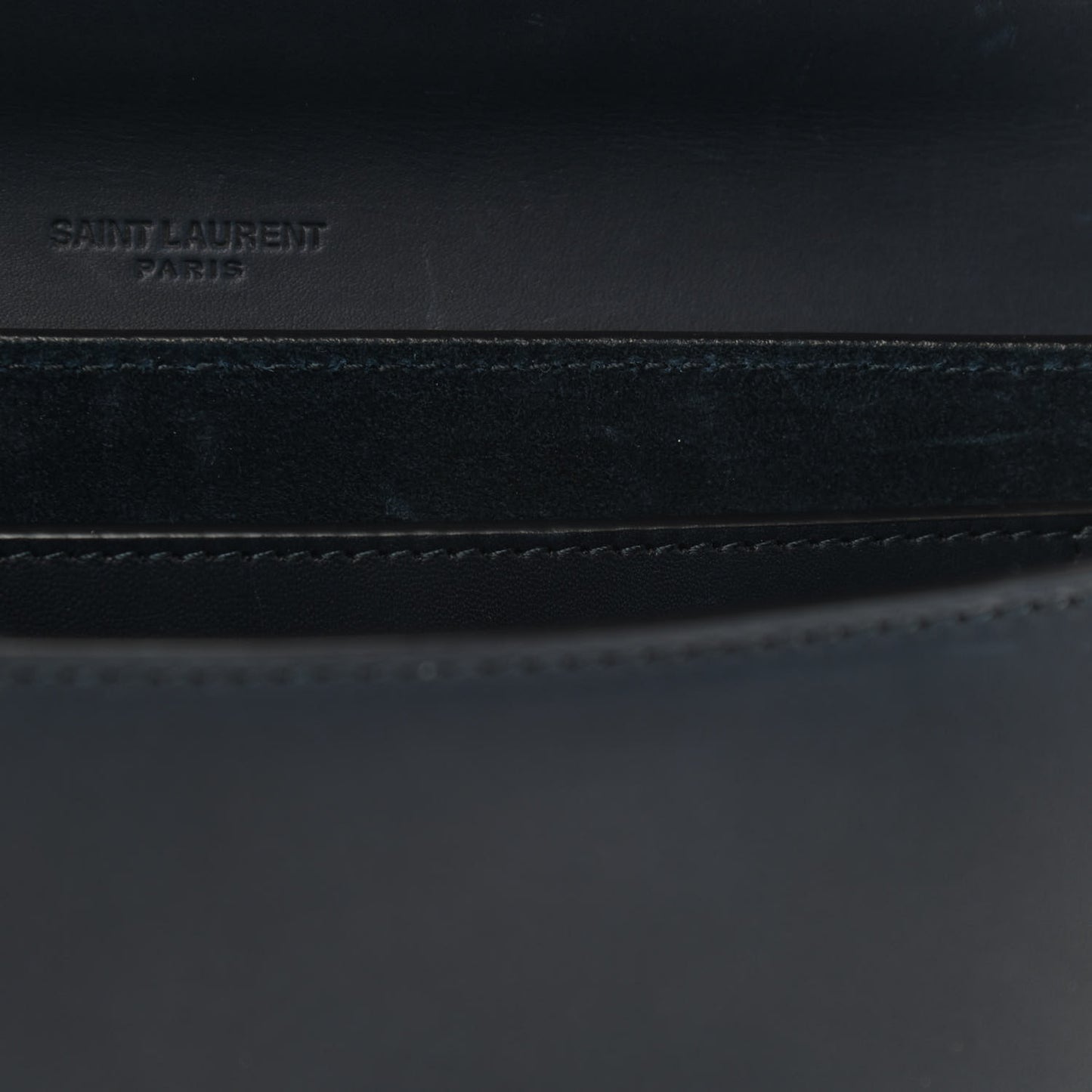 Smooth Calfskin Monogram Medium Kaia Satchel Deep Marine