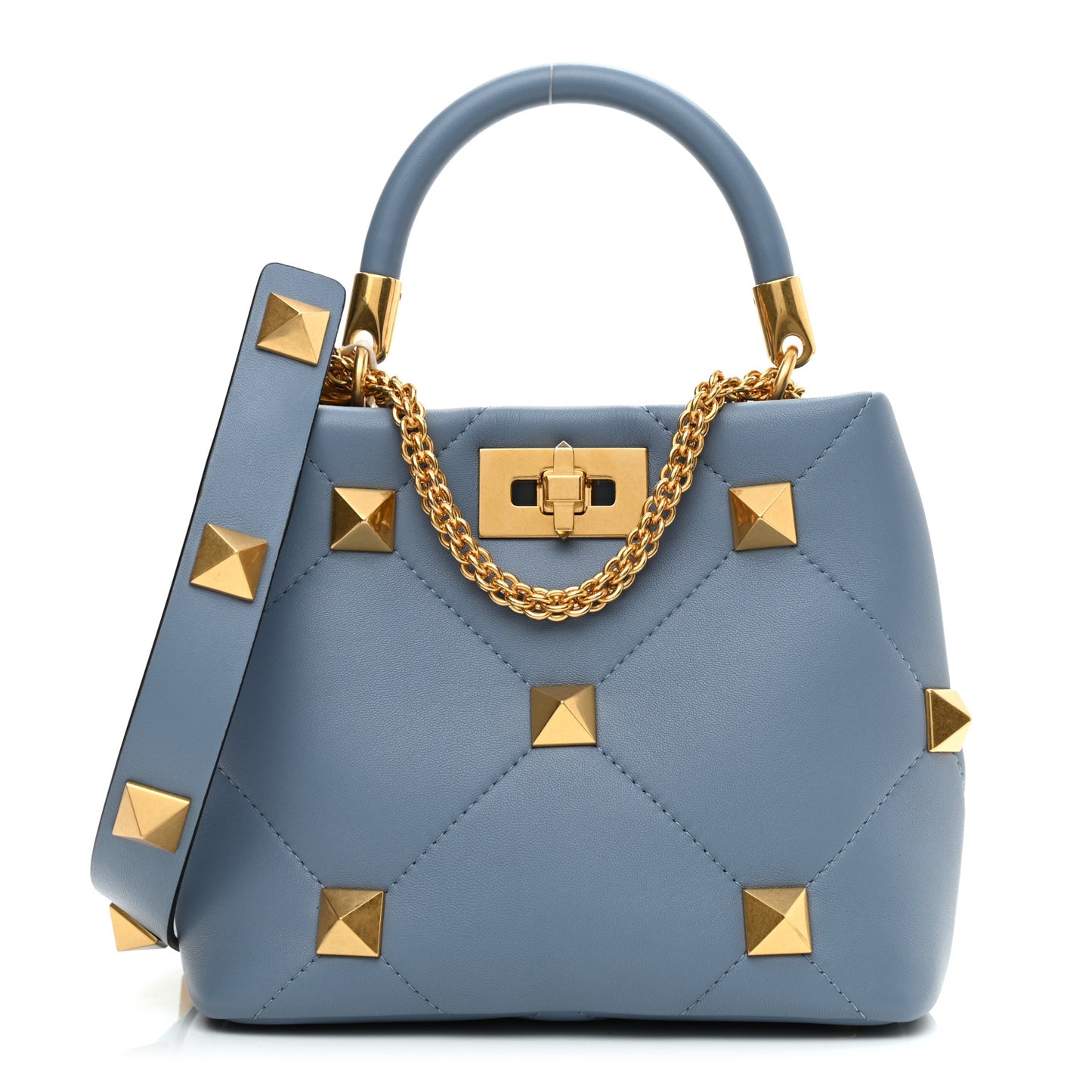 Nappa Small Roman Stud The Handle Bag Niagara