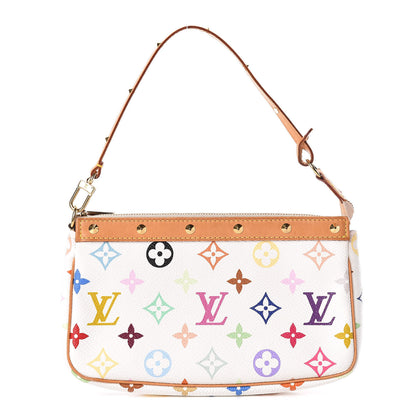 Louis Vuitton Monogram Multicolor Pochette Accessories White 1 of 13