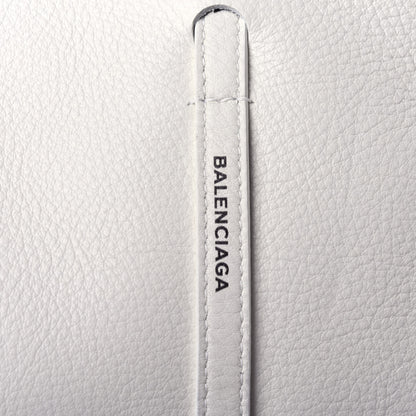 Balenciaga Calfskin Logo Strap Small Everyday Tote White Black 10 of 11