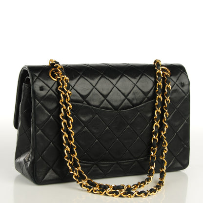 Chanel Lambskin Quilted Medium Double Flap Black 3 of 8