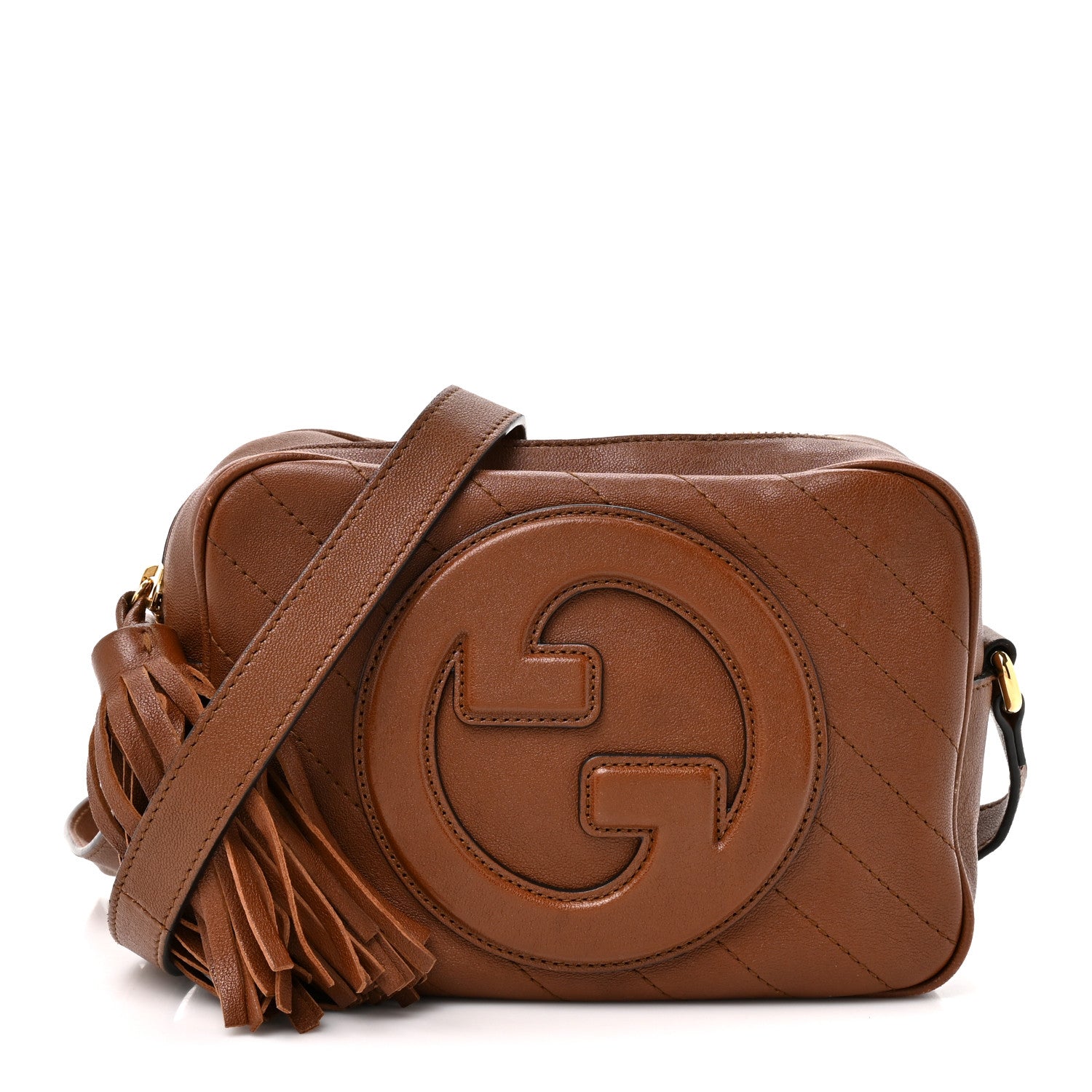 Gucci Sakai Be Green Calfskin Diagonal Stitched Small Blondie Shoulder Bag Cuir 1 of 12