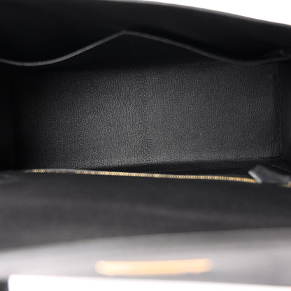 Hermes Epsom Kelly Sellier 28 Black 5 of 11