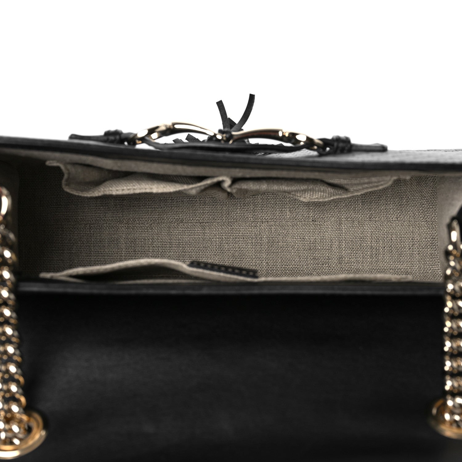 Gucci Microguccissima Medium Emily Chain Shoulder Bag Black 4 of 9