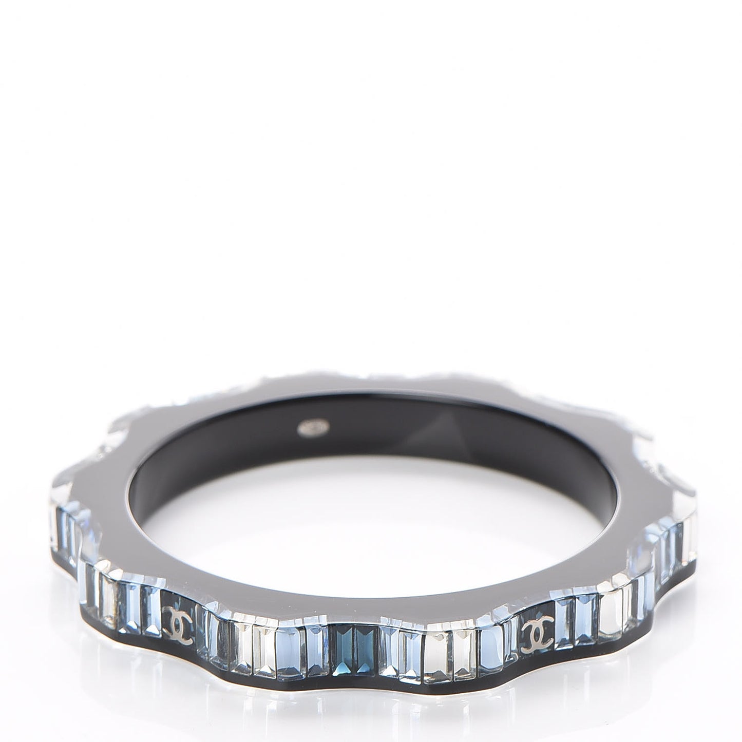 Resin Crystal CC Bracelet Blue